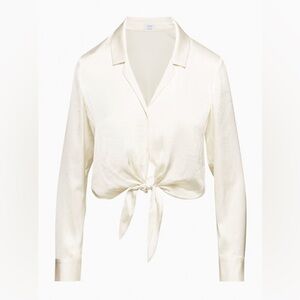 Aritzia - Wilfred Blouse - Light Birch